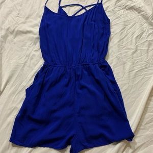 H&M blue romper, size 8